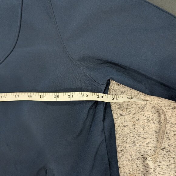 Black Diamond Jacket mens XL Navy Blue Gray Soft Shell Full Zip Pockets Fleece - Picture 6 of 10